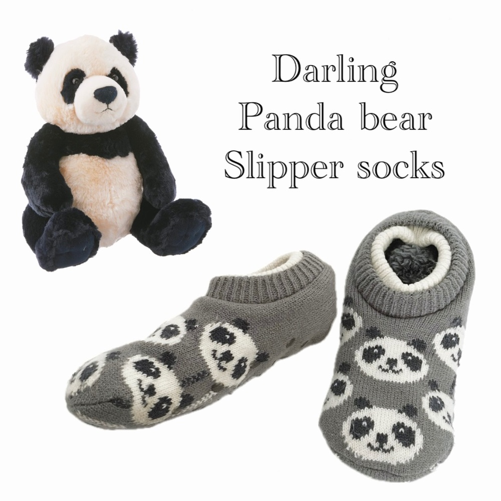 🐼 Darling panda bear slipper socks